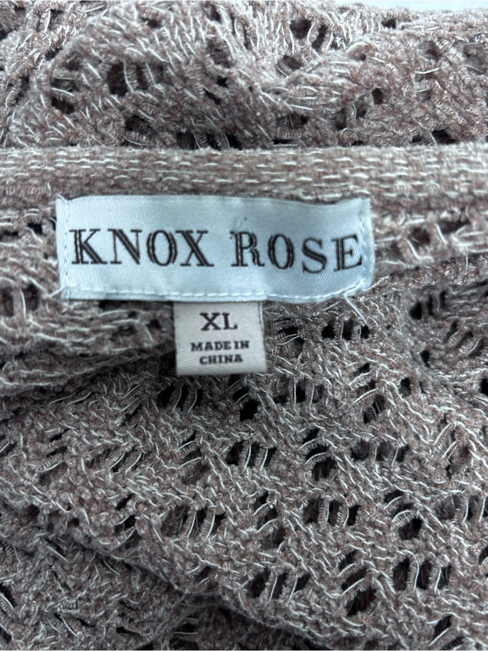 Open-Front Long Knit Cardigan Sweater XL - Picture 5 of 8